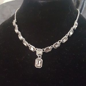 Smoked Crystal princess rhinestone necklace